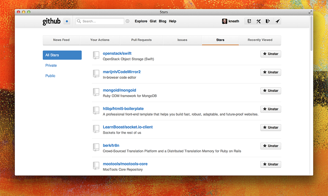 [страница звёзд]
